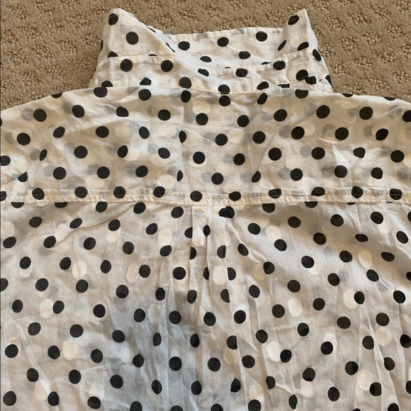J crew jacquard polka dot popover - Picture 12 of 14